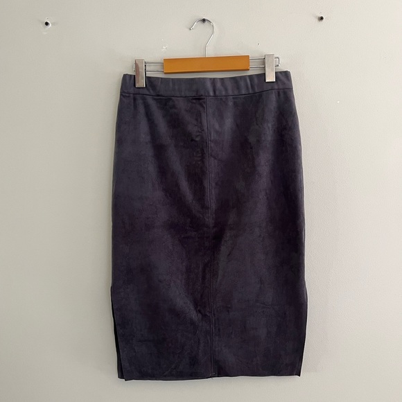 Aritzia Wilfred Free Vegan Suede Lis Pencil Skirt - Picture 1 of 12